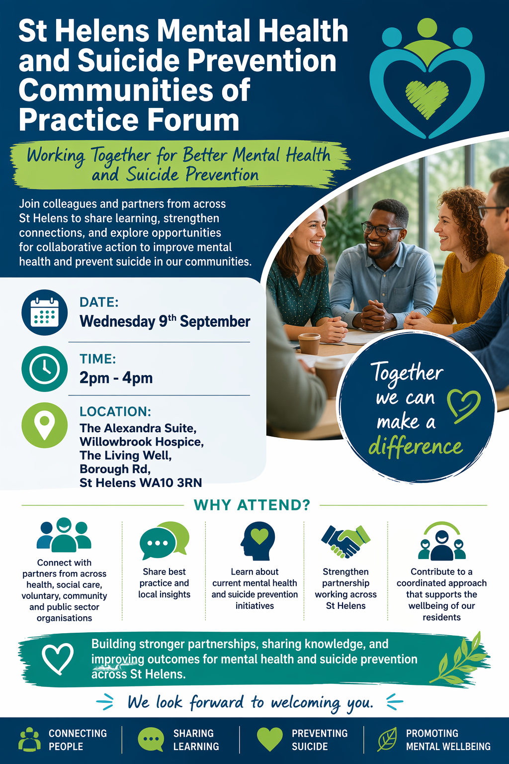 St Helens Mental Health and Suicide Prevention Communities of Practice Forum