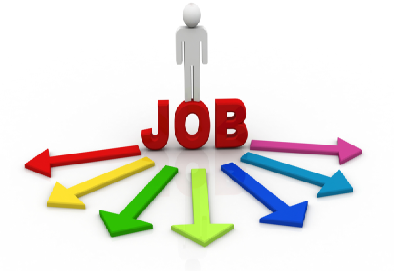 Graphic of word job 