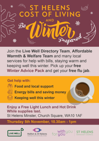 St Helens Cost of Living and Winter Preparedness Event