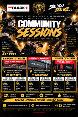 Free Community Dance and Performing Arts Sessions Now Available Across St Helens, Knowsley and Liverpool